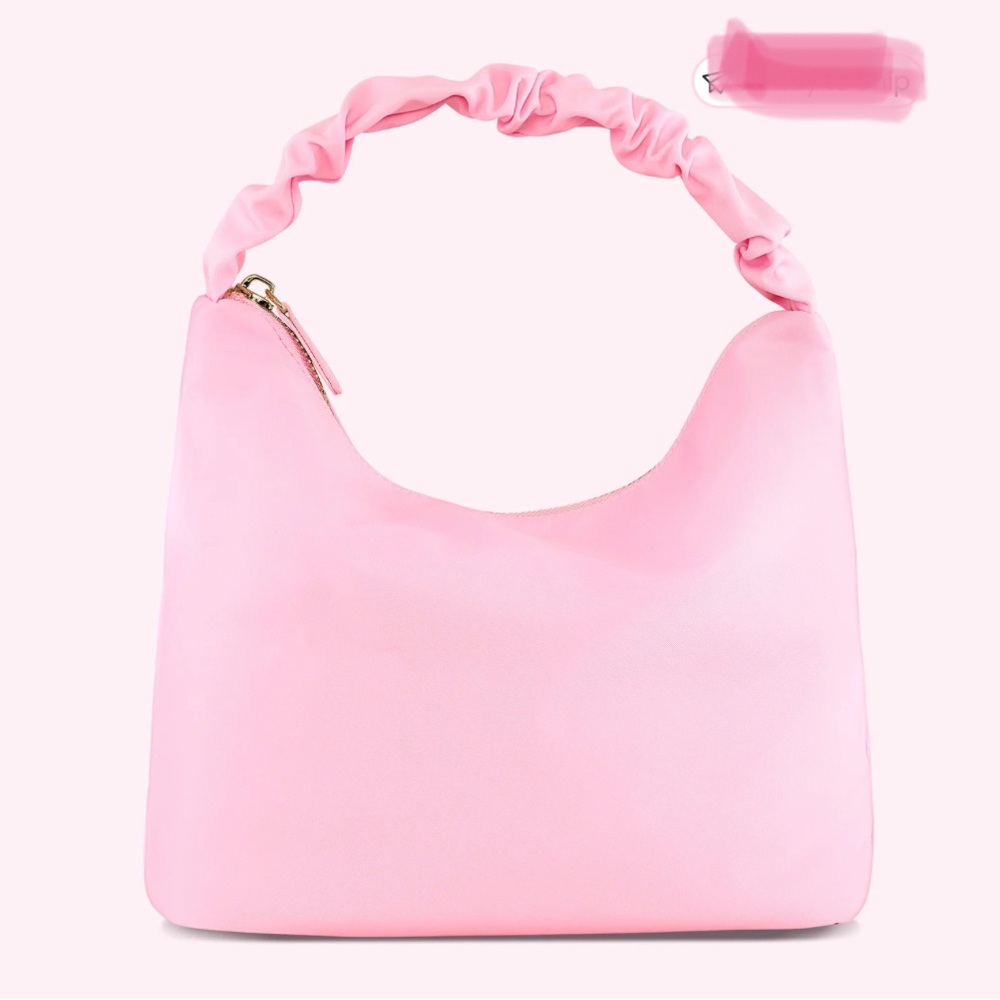 Stoney Clover Lane Classic Scrunch Handle Bag in Flamingo